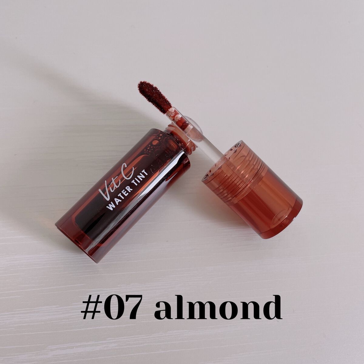 Vit C ウォーターティント 07 Almond/CathyDoll/リップティントを使ったクチコミ（2枚目）