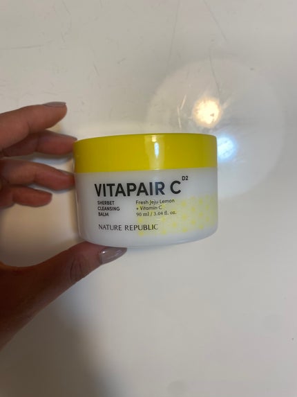 ネイチャーリパブリック ビタペアc シャーベット クレンジングバームのクチコミ「【使った商品】
ネイチャーリパブリックビタペアc シャーベット クレンジングバーム
【テクス.....」(1枚目)