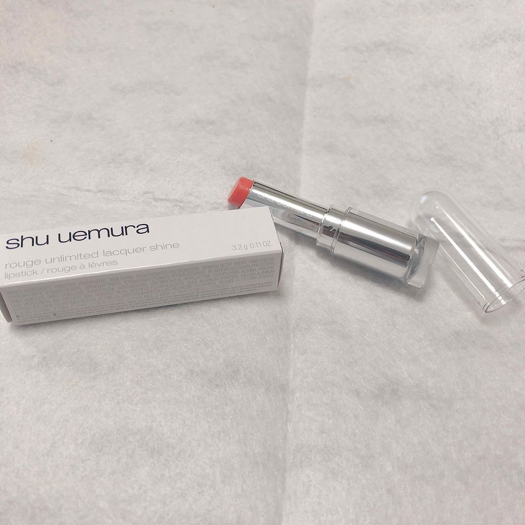 ルージュ アンリミテッド ラッカーシャイン/shu uemura/口紅を使ったクチコミ(1枚目)
