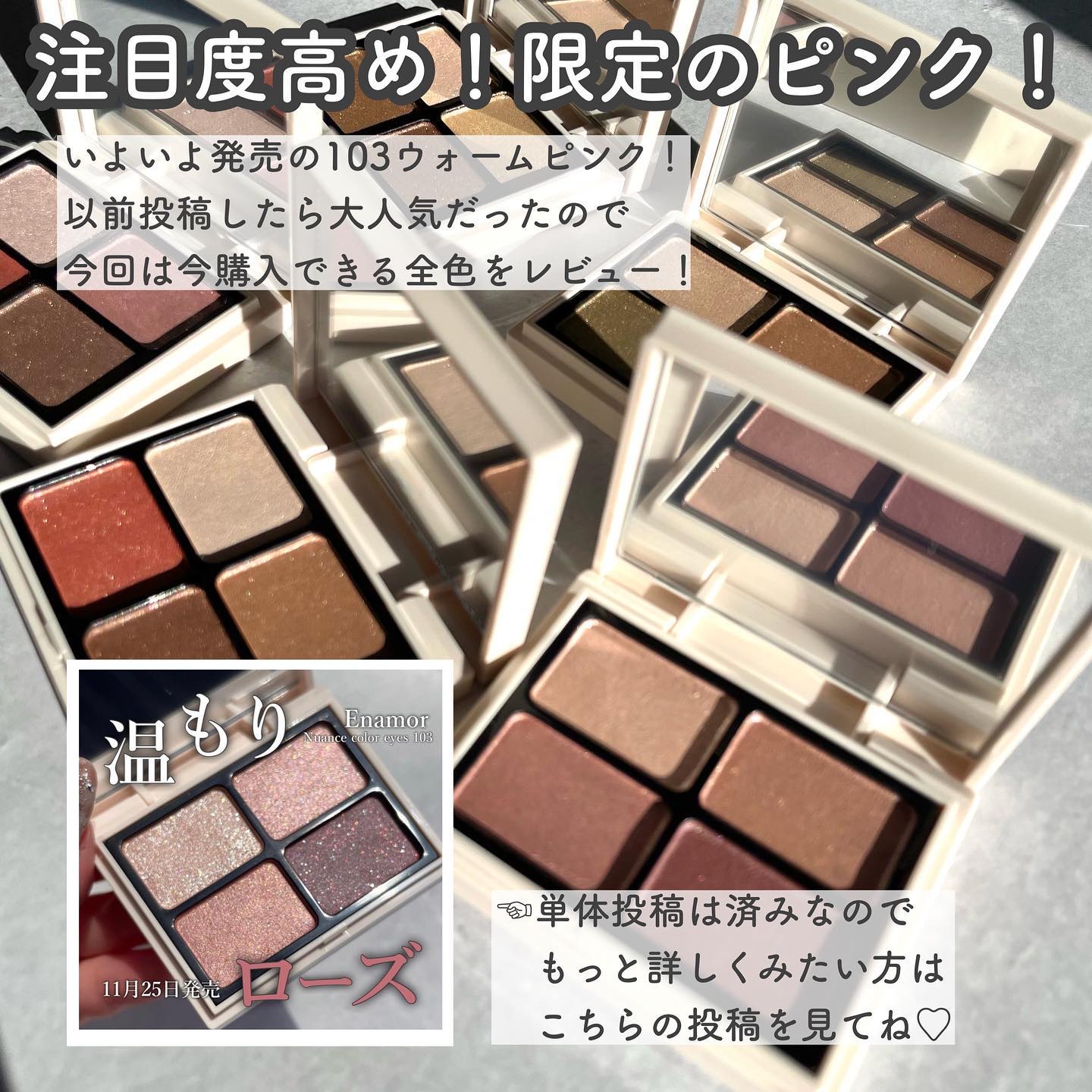 ニュアンスカラーアイズ/Enamor/アイシャドウパレットを使ったクチコミ（2枚目）