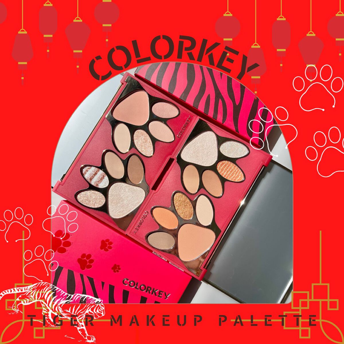 トラ十色アイシャドウパレット/COLORKEY/アイシャドウパレットを使ったクチコミ(1枚目)