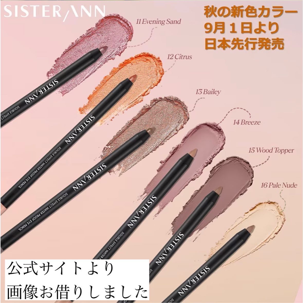 SISTER ANN ペンシルアイライナー 2本セット 楽天市場】【7/19 20時～ P5倍】【累計販売数550万本突破