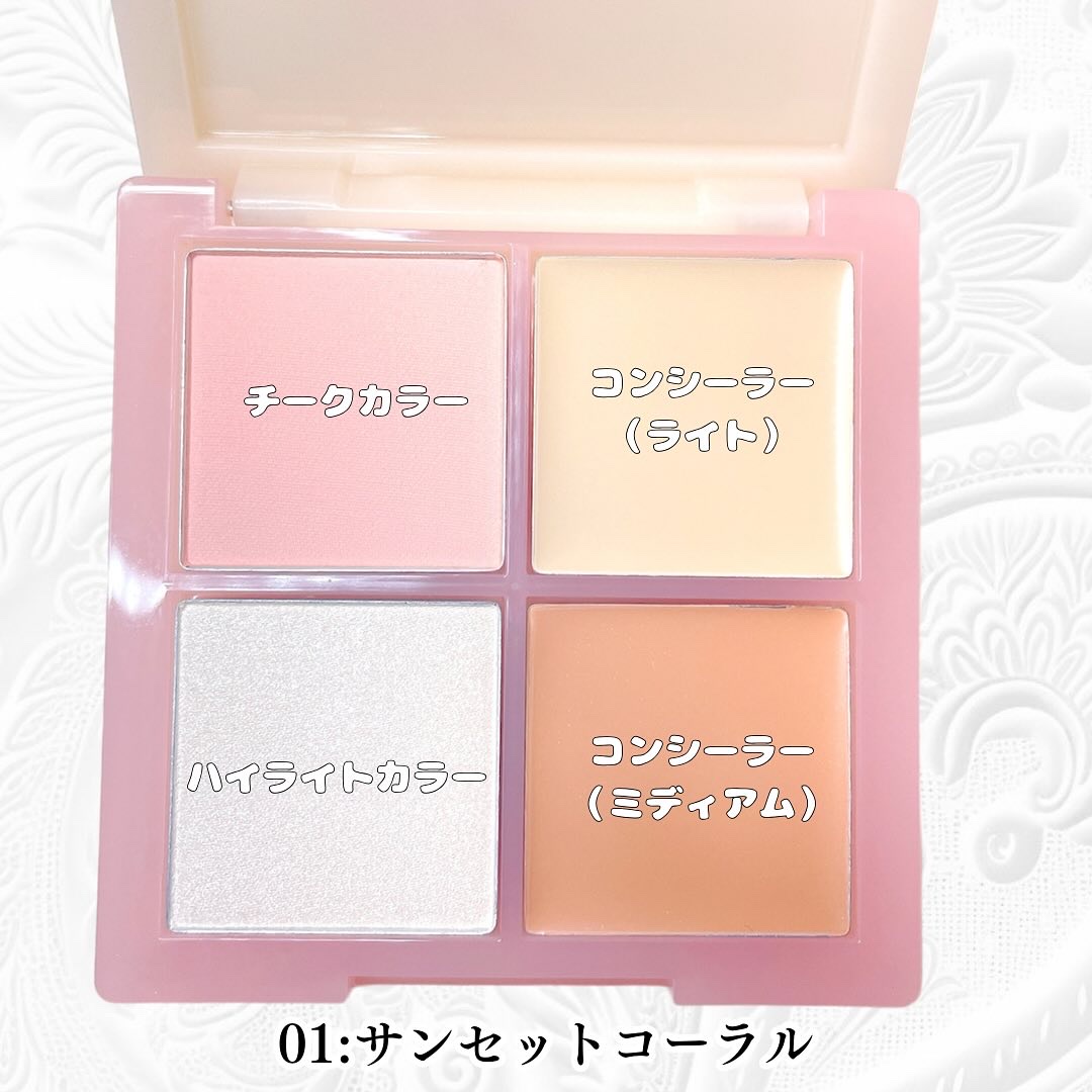 レイヤリングフェイスパレット/#CLOSET/パレットコンシーラーを使ったクチコミ（3枚目）