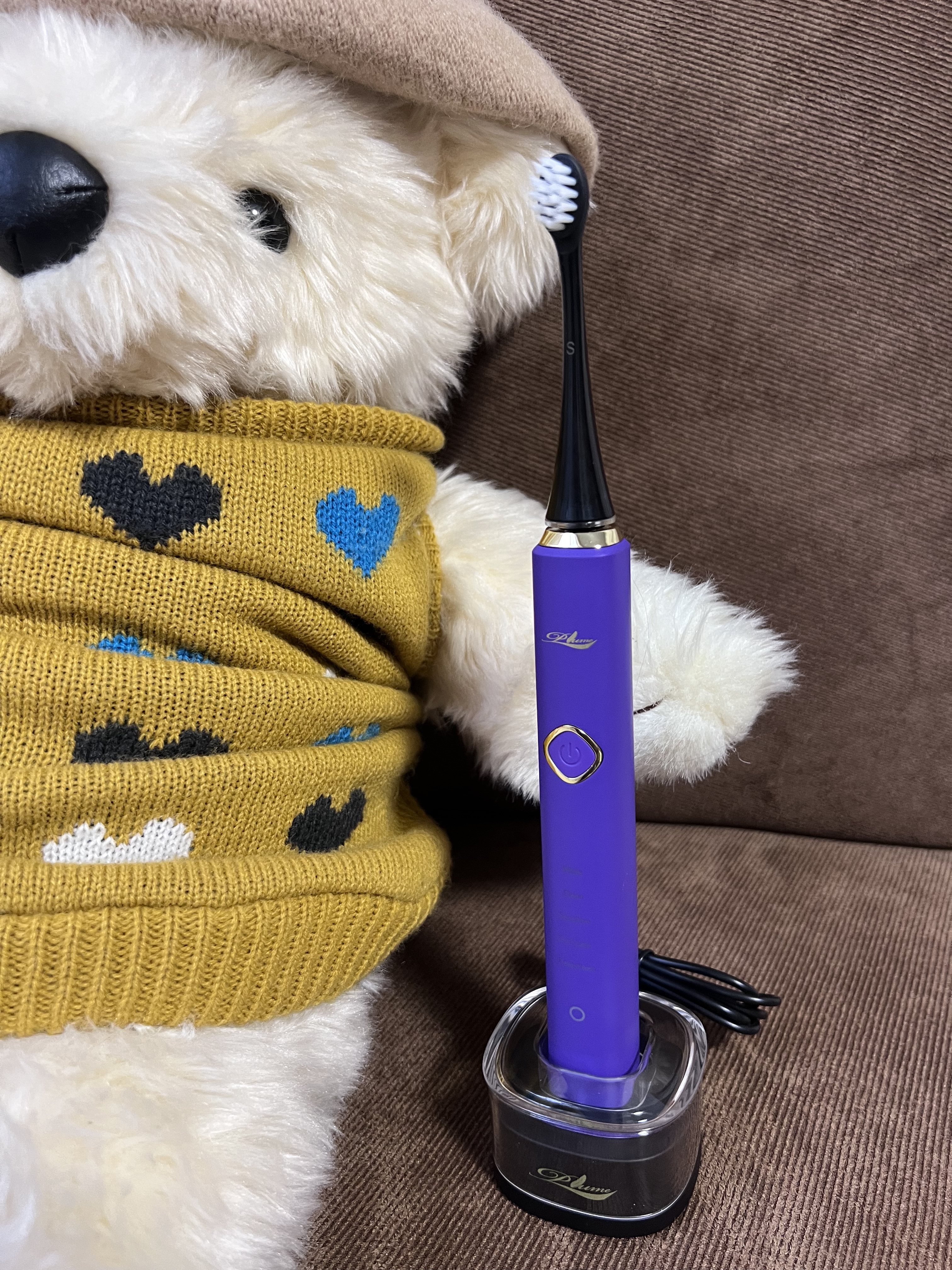 リニア音波歯ブラシ　Plume/Plume/電動歯ブラシを使ったクチコミ（2枚目）