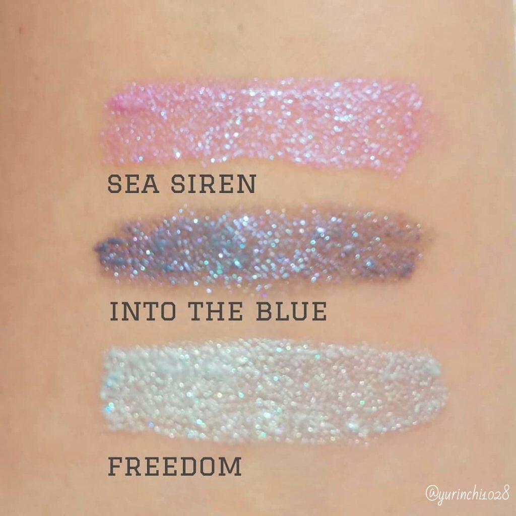 グリッター&グロウ リキッドアイシャドウ/stila/グリッターを使ったクチコミ(2枚目)