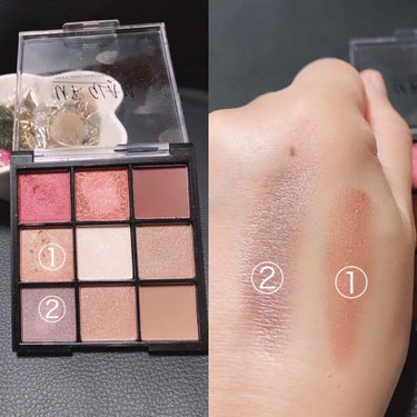 UR GLAM　BLOOMING EYE COLOR PALETTE/U R GLAM/アイシャドウパレットを使ったクチコミ（2枚目）