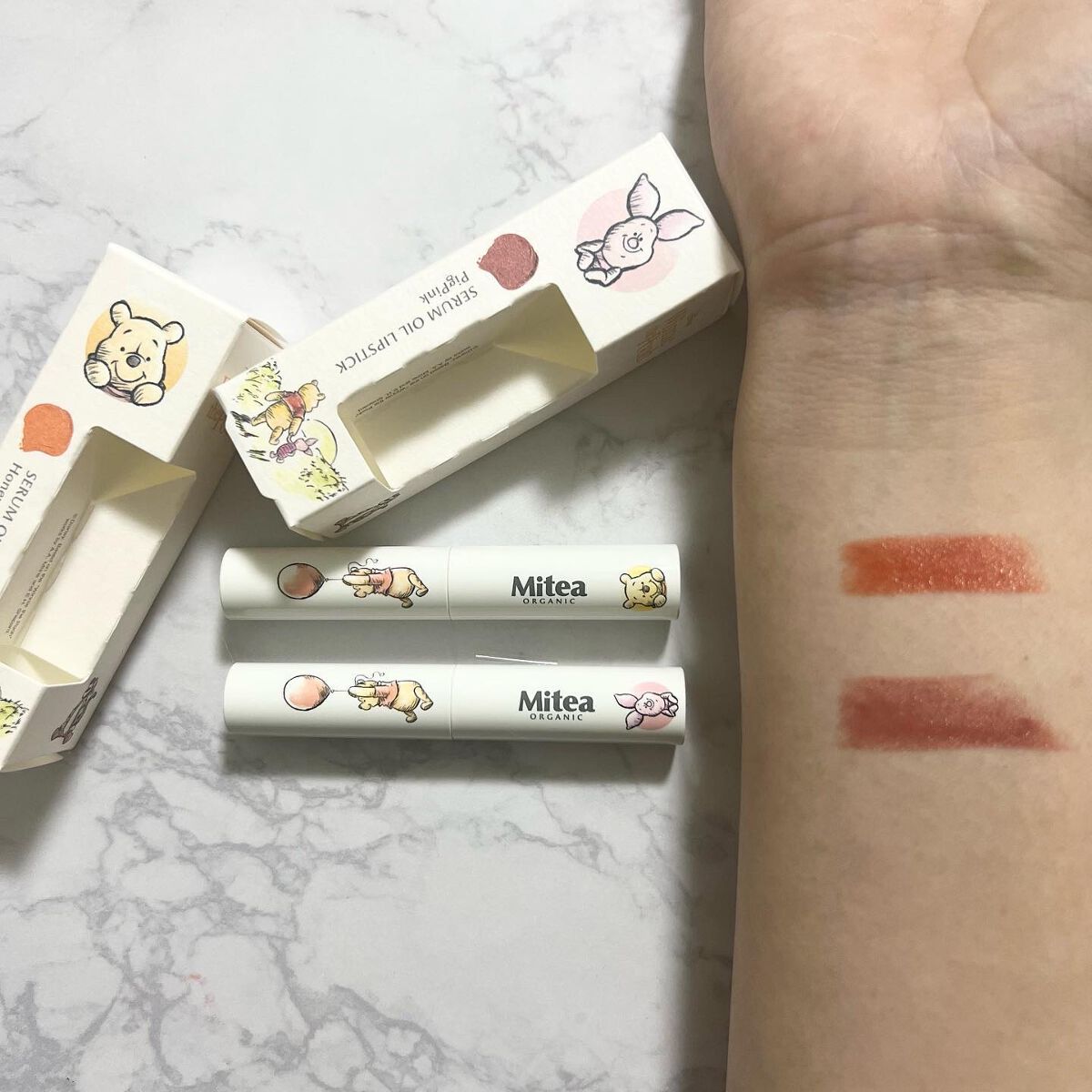 セラムオイルリップスティック /ミティア オーガニック/口紅を使ったクチコミ（3枚目）