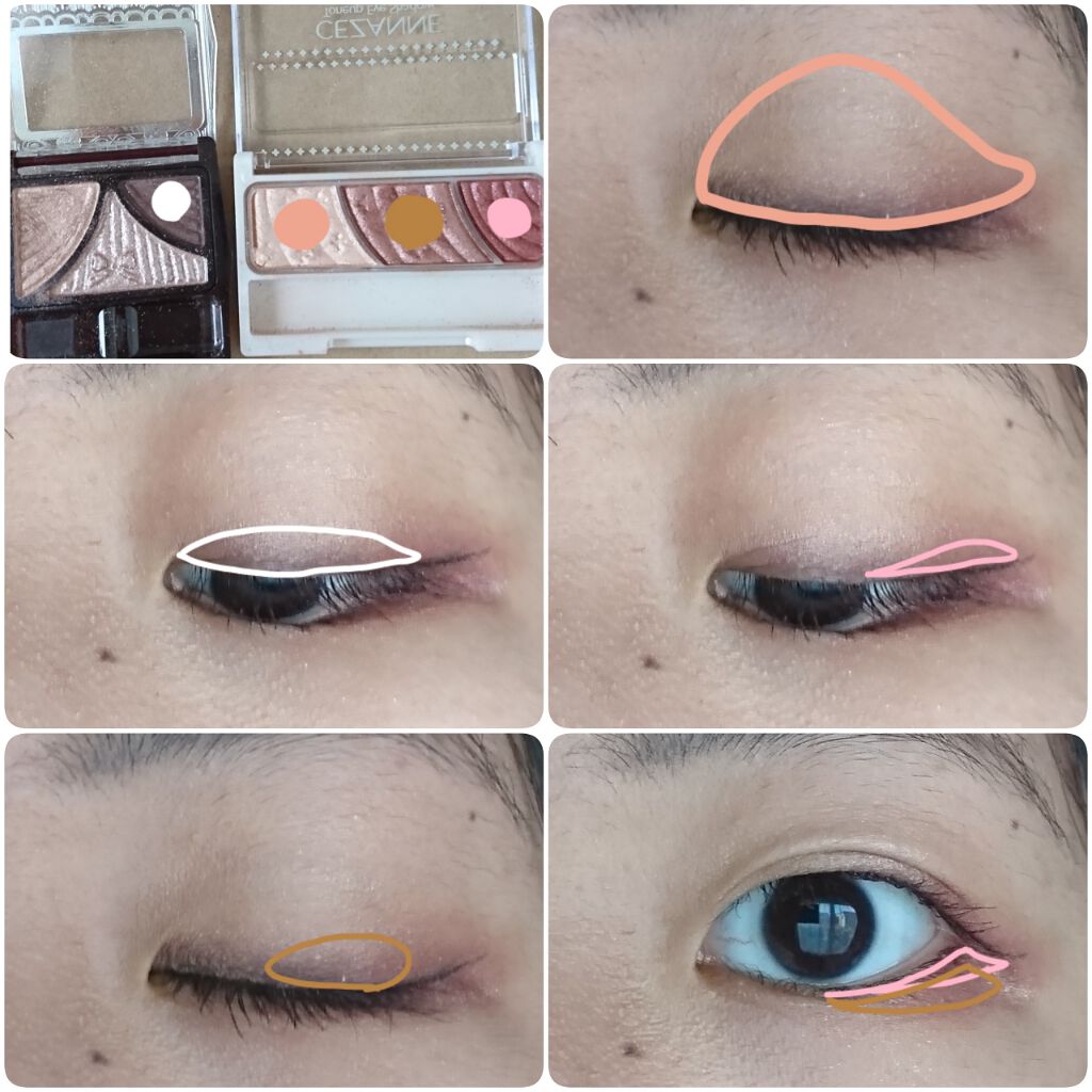 ジューシーピュアアイズ/キャンメイク/アイシャドウパレットを使ったクチコミ(3枚目)