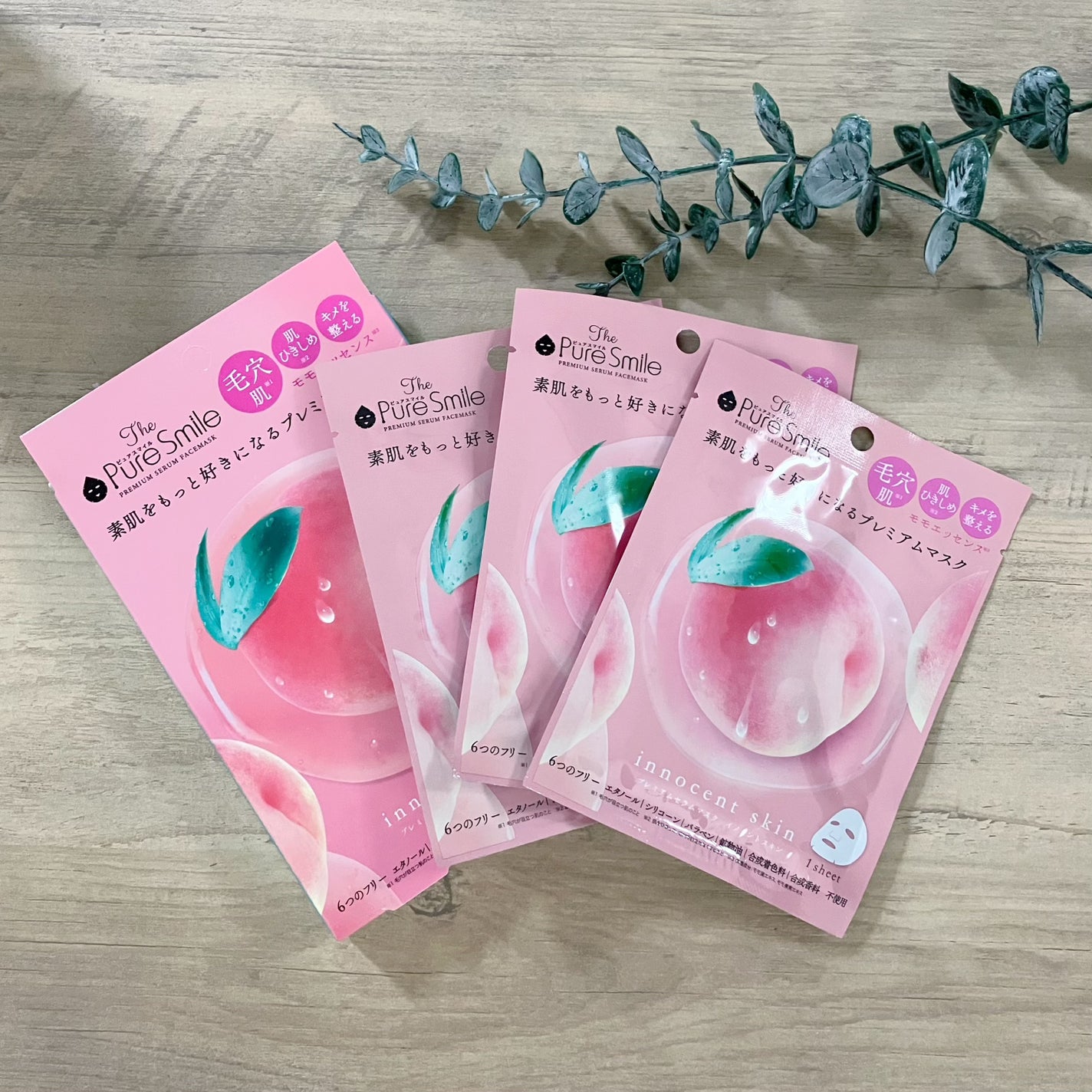 プレミアムセラムマスク ボックス イノセントスキン モモ/Pure Smile/シートマスク・パックを使ったクチコミ(1枚目)