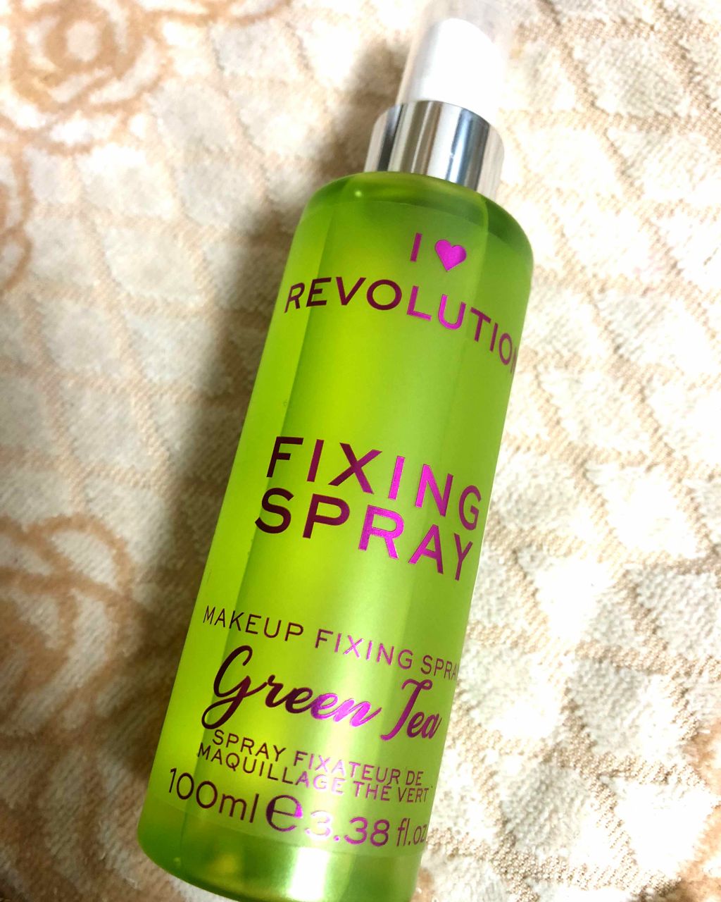 フィキシングスプレー グリーンティー/MAKEUP REVOLUTION/ミスト状化粧水を使ったクチコミ（1枚目）