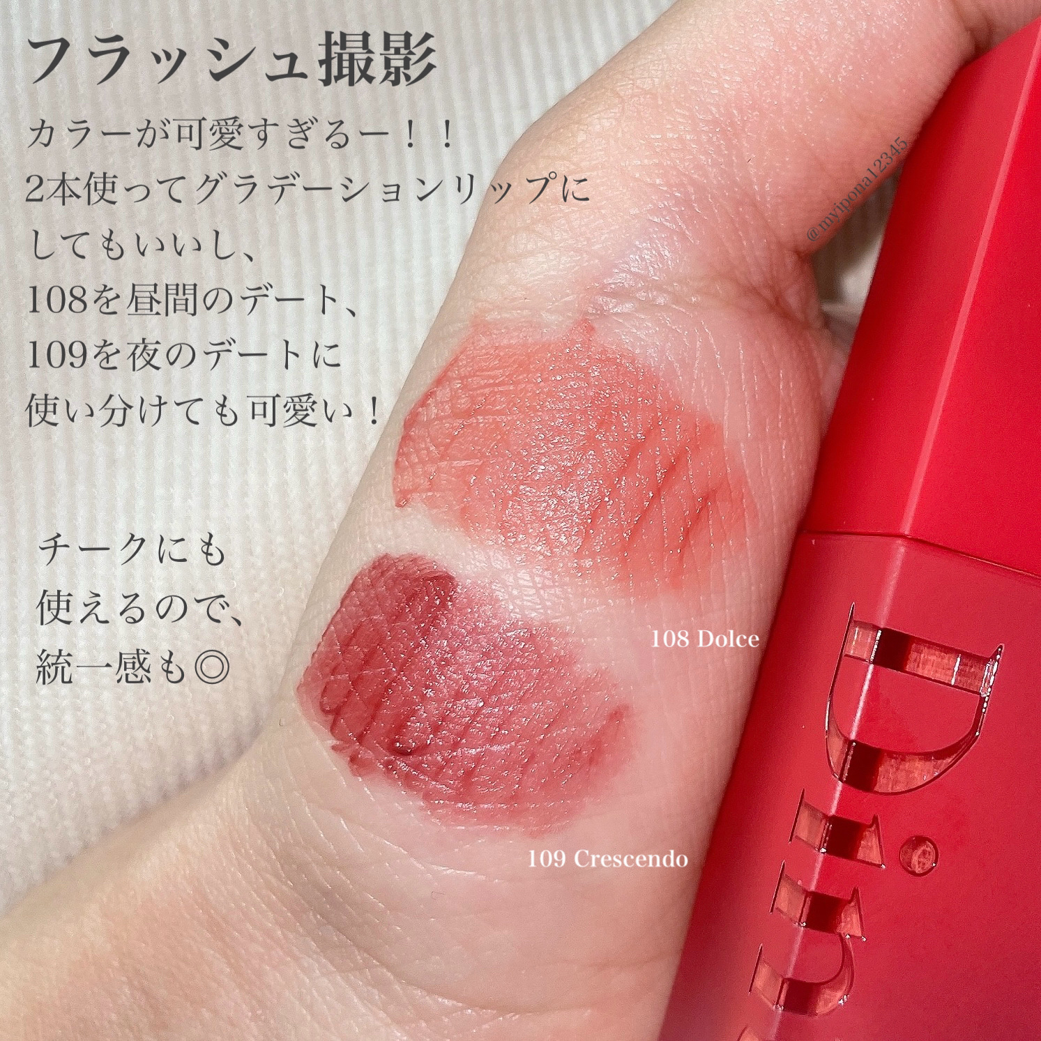 マダムバタフライコレクション ブラーニングリップベール/Dinto/口紅を使ったクチコミ（3枚目）