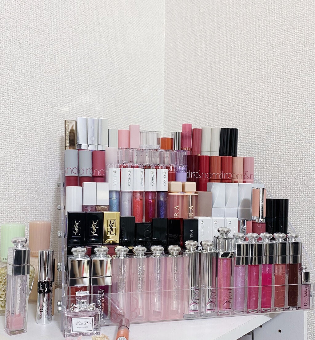 にゅん on LIPS 「巷で噂のSHEINで買ったコスメ収納のクリアケースが良い感じ〜..」(1枚目)