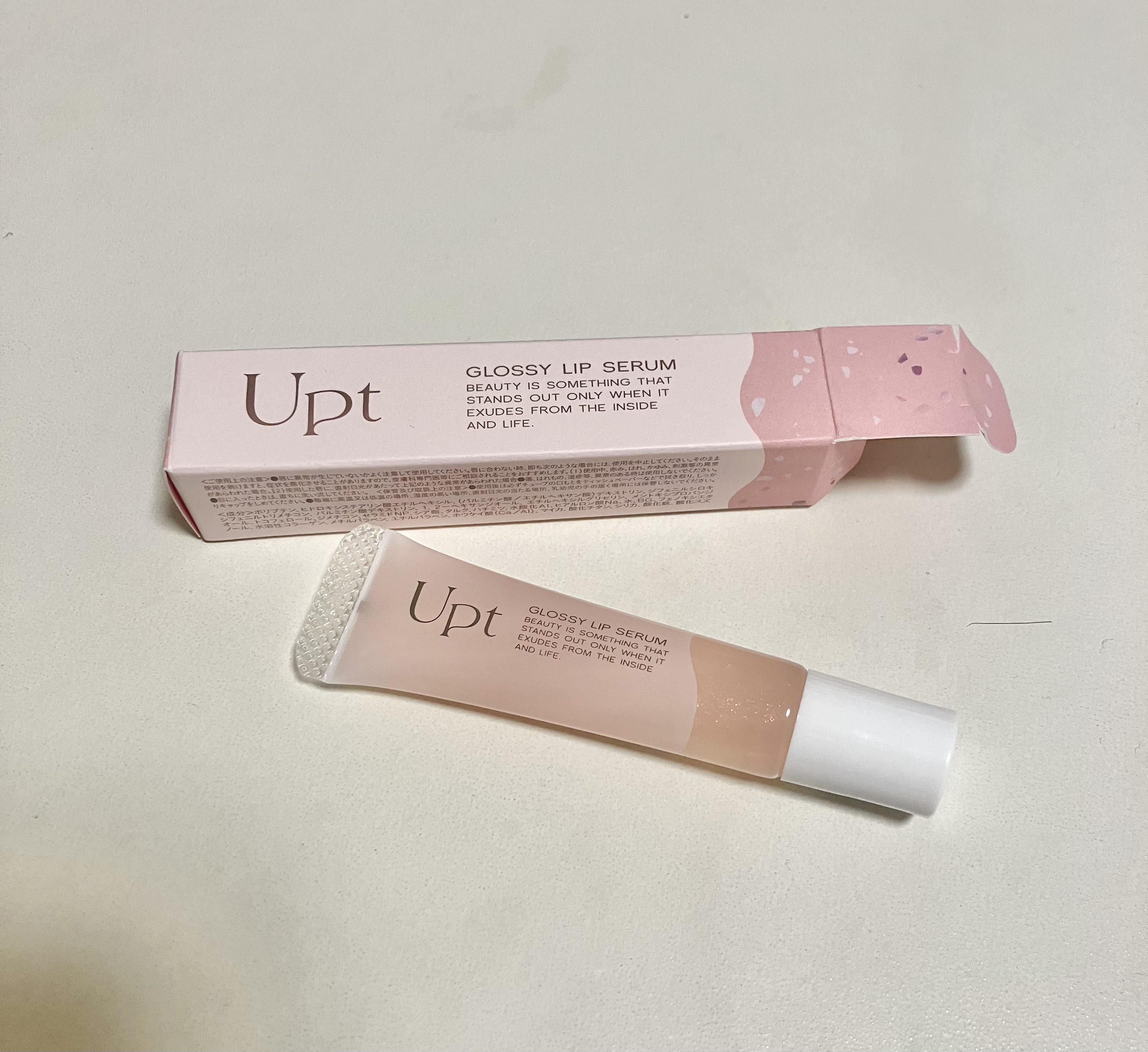 Upt GLOSSY LIP SERUM  dewy shell /Upt/リップケアを使ったクチコミ（1枚目）