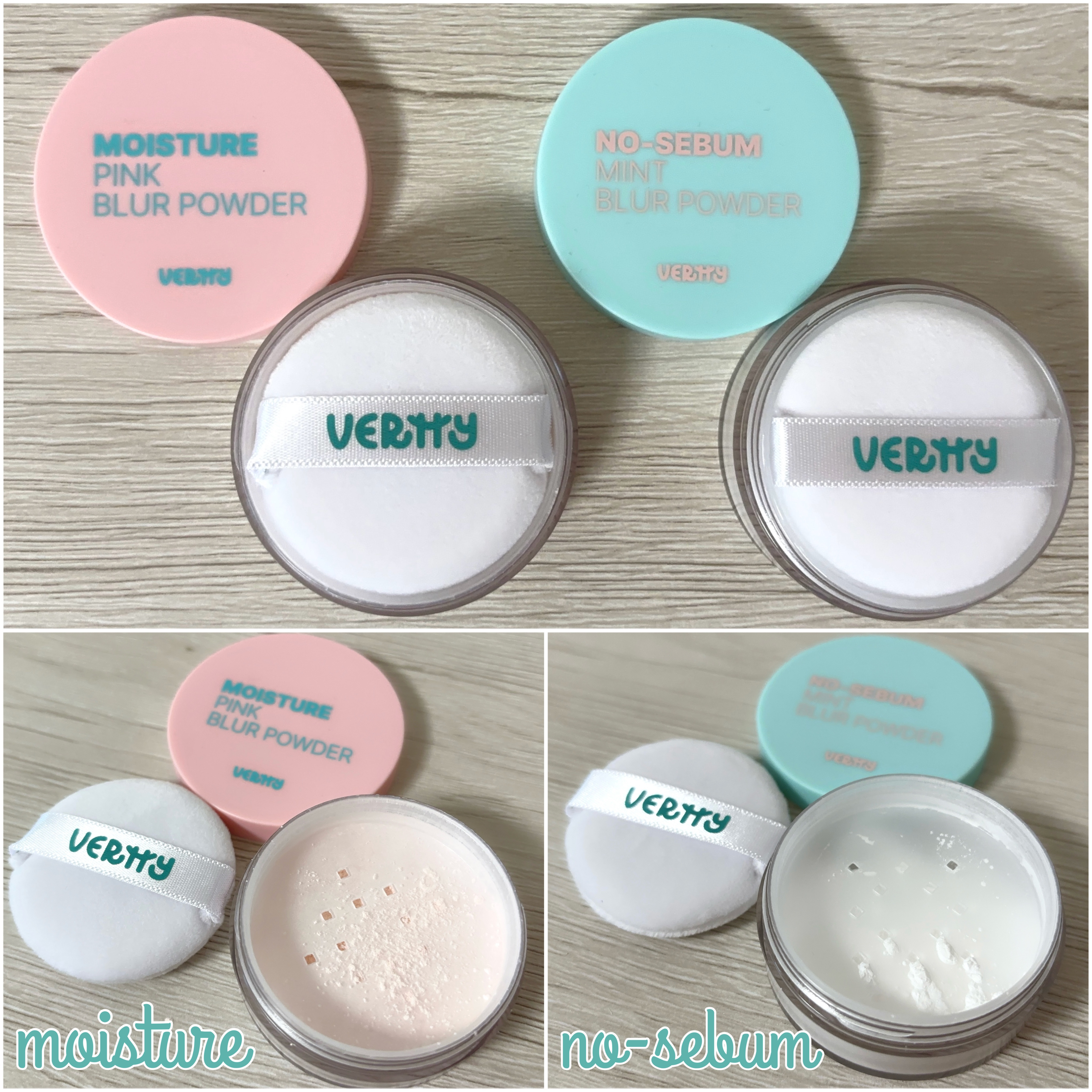 モイスチャーピンクブラーパウダー/Vertty/ルースパウダーを使ったクチコミ（2枚目）
