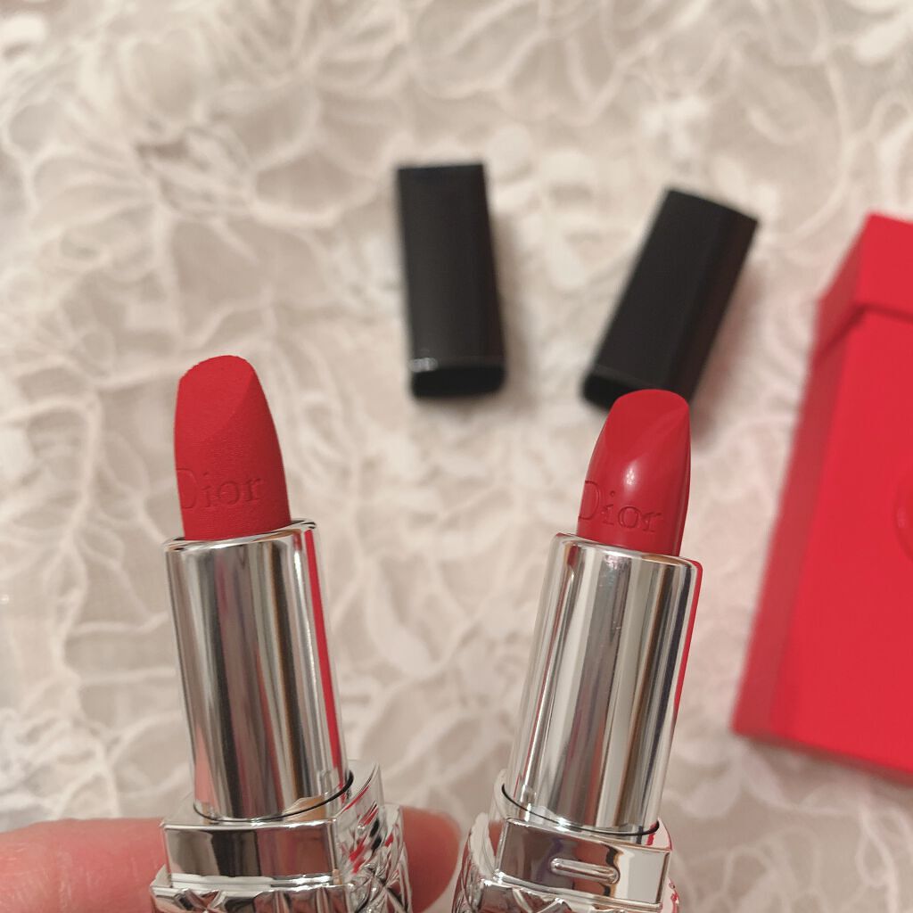 ルージュ ディオール 999M マット/Dior/口紅を使ったクチコミ（2枚目）