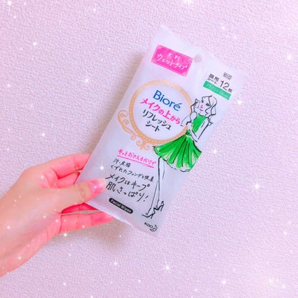 メイクの上からリフレッシュシート/ビオレ/フェイスシートを使ったクチコミ(1枚目)