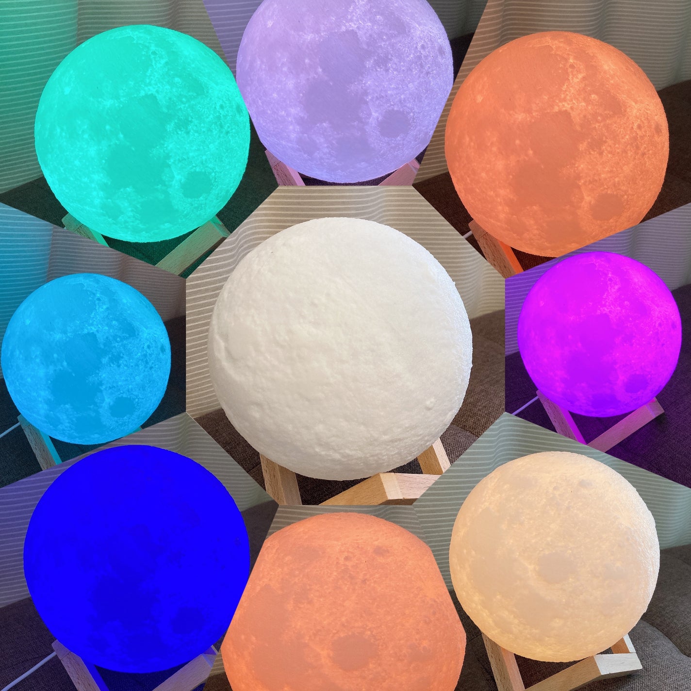 あん⭐︎コスメ投稿ある方フォロバ on LIPS 「月のランプでお部屋を幻想的に🌕−−−−−−−−−−−月のランプ..」(4枚目)