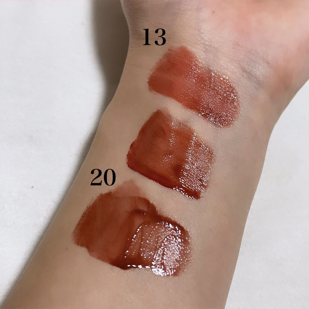 ジューシーラスティングティント/rom&nd/リップティントを使ったクチコミ（2枚目）