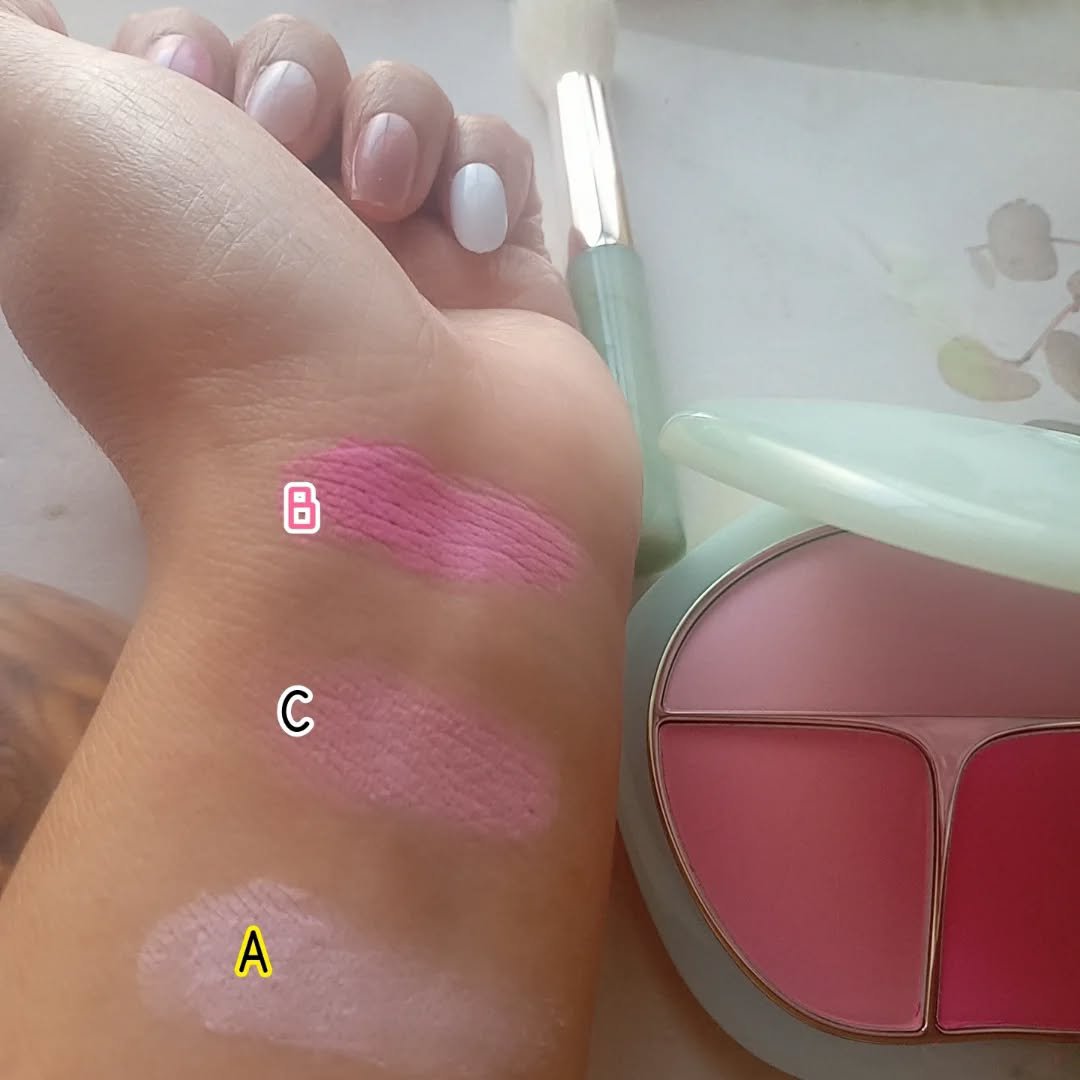 TIMAGE  3色チークパレット/TIMAGE/パウダーチークを使ったクチコミ（2枚目）