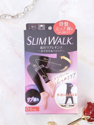 着圧リブレギンス/SLIMWALK/ボディグッズを使ったクチコミ（2枚目）