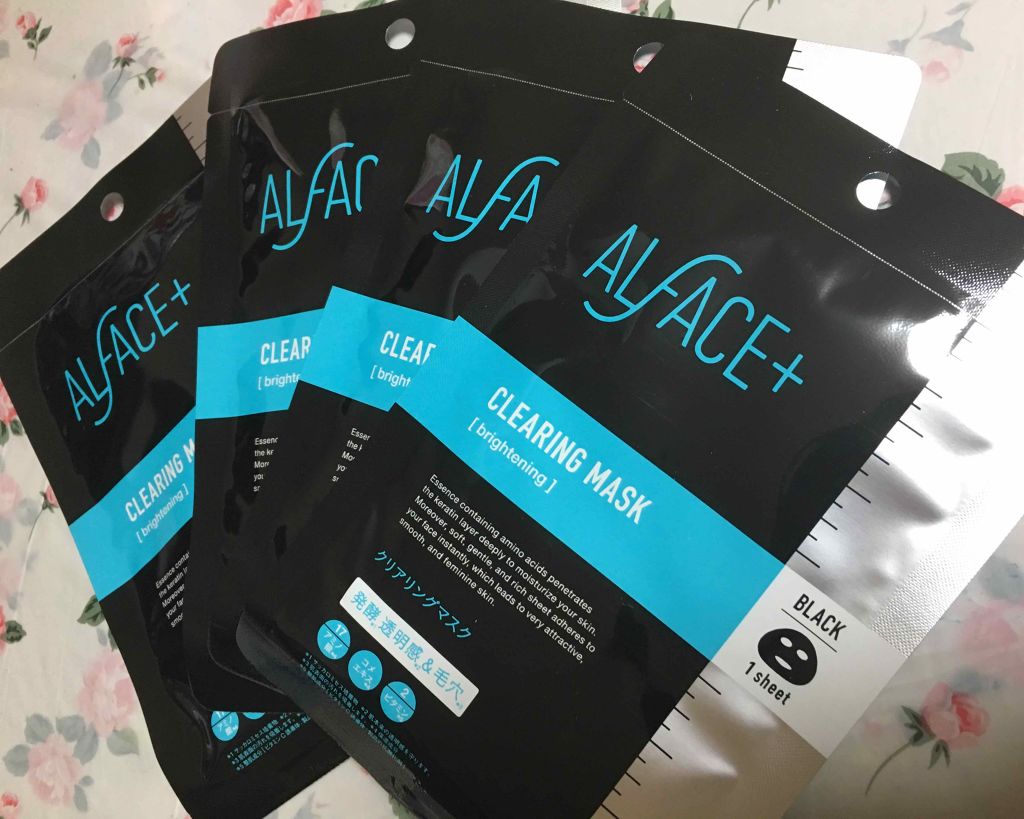 クリアリングマスク 4枚入りBOX/ALFACE+/シートマスク・パックを使ったクチコミ（3枚目）