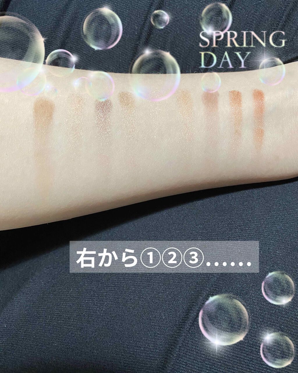 UR GLAM BLOOMING EYE COLOR PALETTE/U R GLAM/アイシャドウパレットを使ったクチコミ(4枚目)