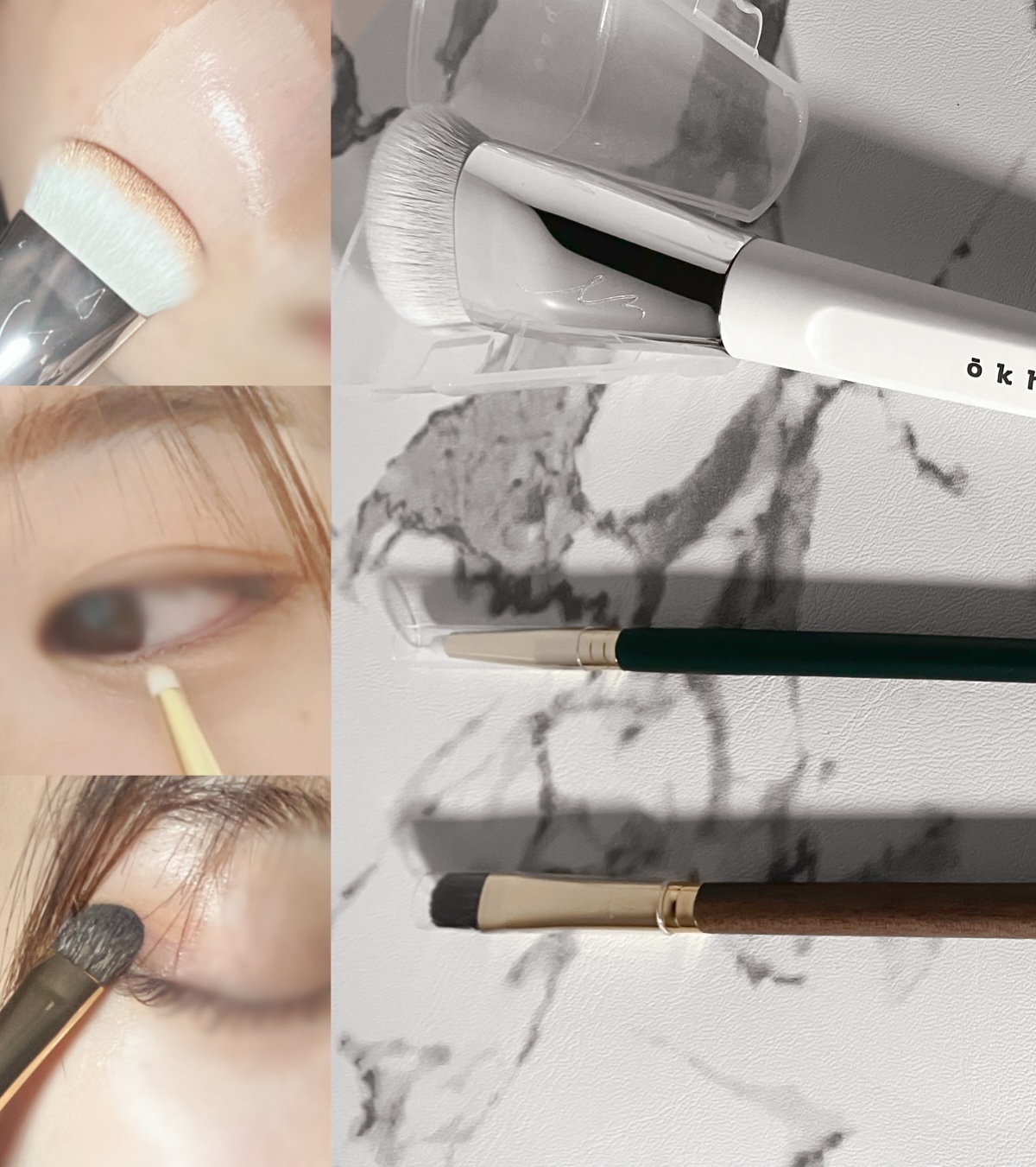 okhee 白玉ファンデーションブラシ/SOOA DOR/メイクブラシを使ったクチコミ（3枚目）