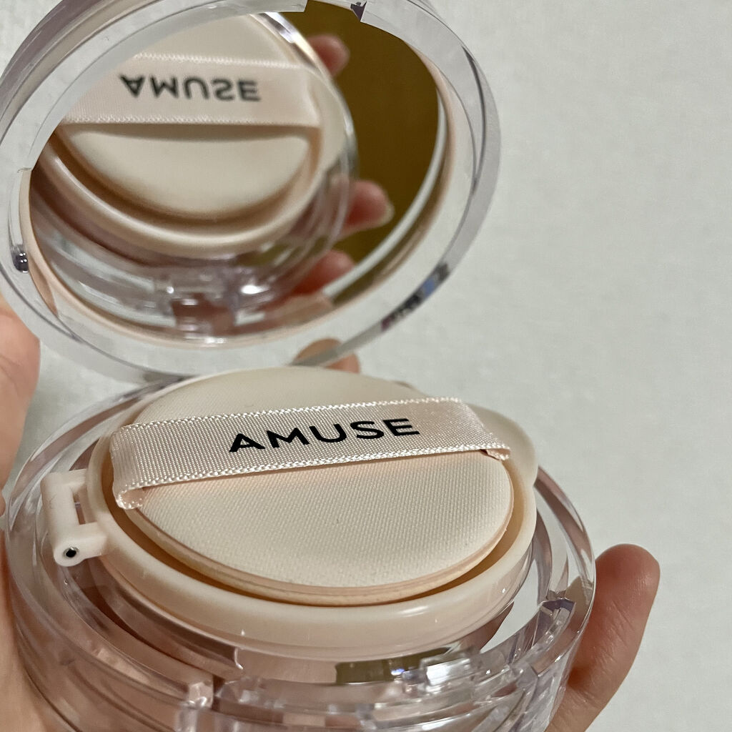 スキンチューンヴィーガンカバークッション/AMUSE/クッションファンデーションを使ったクチコミ（2枚目）