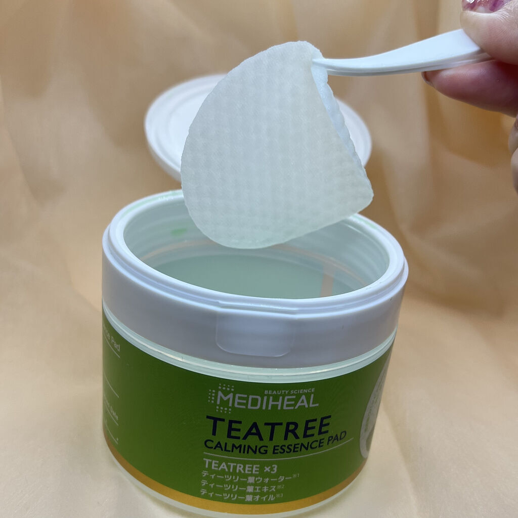 ティーツリーカーミングエッセンスパッド/MEDIHEAL/トナーパッドを使ったクチコミ（1枚目）
