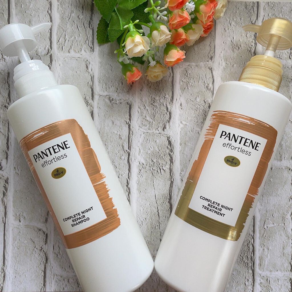 パンテーン エフォートレス コンプリートナイト リペアー シャンプー/トリートメント/パンテーン/市販シャンプーを使ったクチコミ(4枚目)