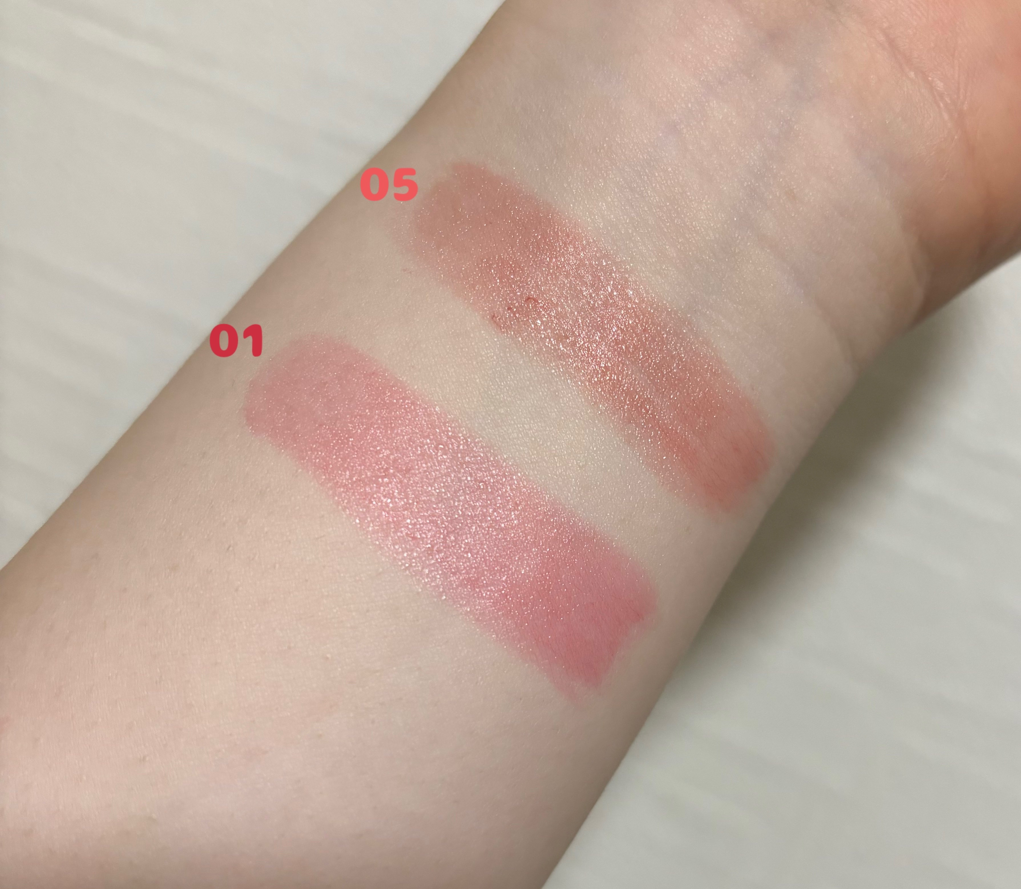 デューバーム 01 ルビーバーム（限定）/AMUSE/口紅・グロス・リップライナー・リップケアを使ったクチコミ（3枚目）