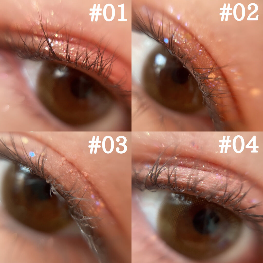 TWINKLE POP Pearl Flex Glitter Eye Palette ヘイ、コーラル/CLIO/アイシャドウパレットを使ったクチコミ（3枚目）