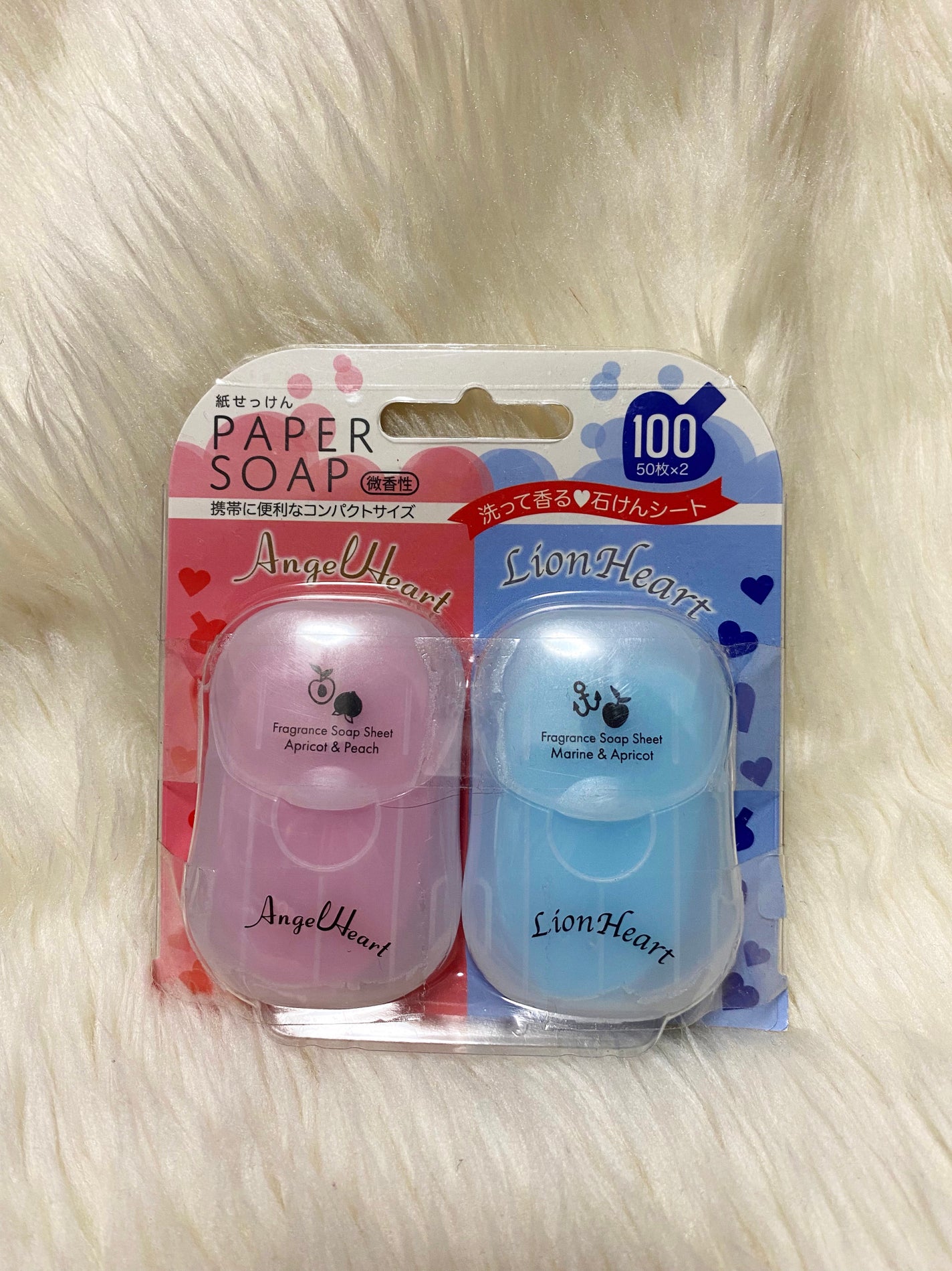 エンジェルハート&ライオンハート 紙せっけんセット/エンジェルハート/ハンドソープを使ったクチコミ(1枚目)