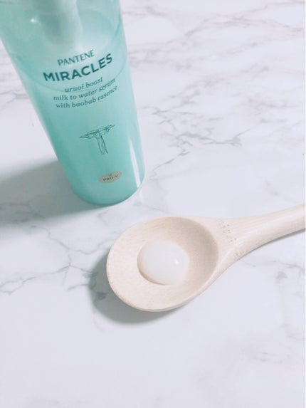 ミラクルズ うるおいブーストミルクウォーターセラム/パンテーン/アウトバストリートメントを使ったクチコミ(2枚目)