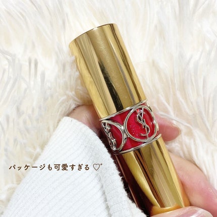 ルージュ ヴォリュプテ シャイン/YVES SAINT LAURENT BEAUTE/口紅を使ったクチコミ(3枚目)