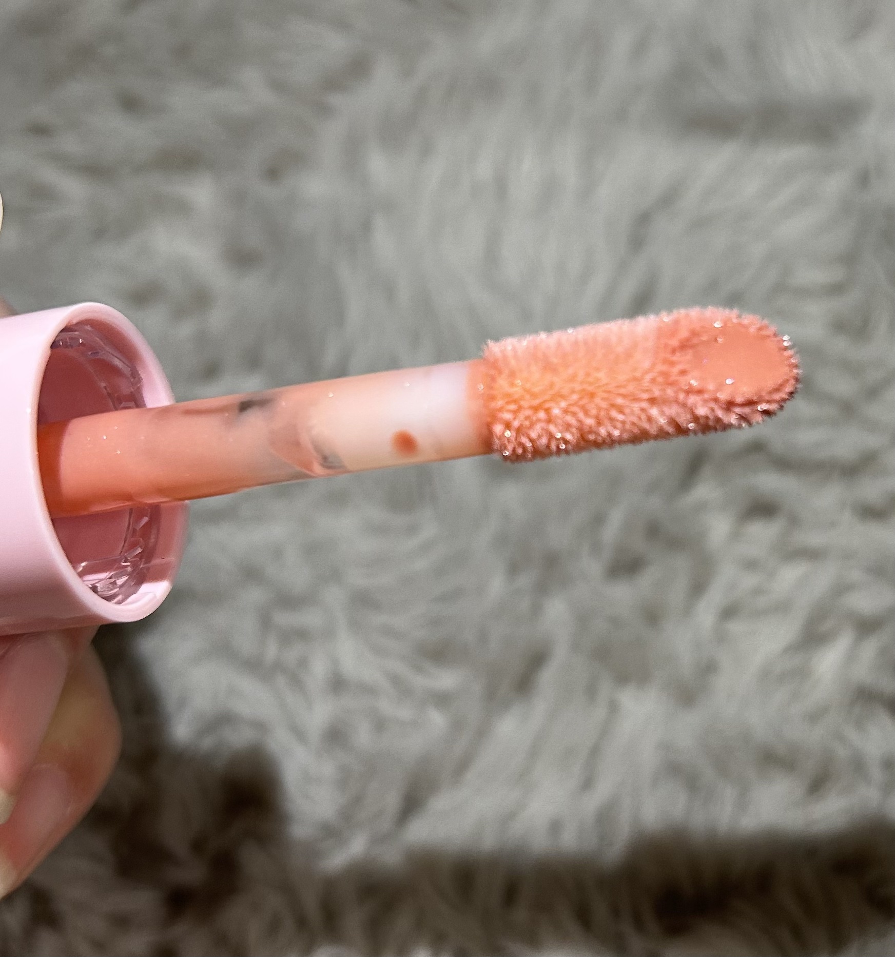 インク グラスティング リップ グロス 07 ソー ワット(SO WHAT)/PERIPERA/リップグロスを使ったクチコミ（3枚目）