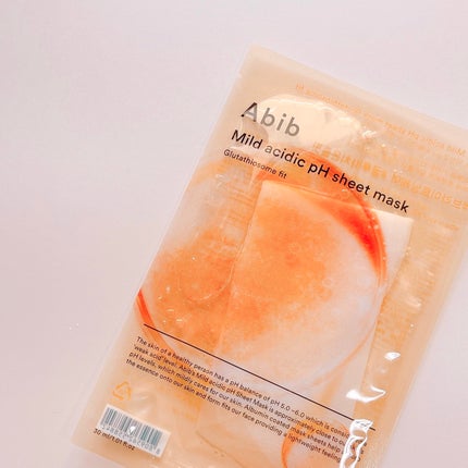 試してみた】Abib アビブ 弱酸性pHシートマスク グルタチオン 試してみた】Abib アビブ 弱酸性pHシートマスク グルタチオン