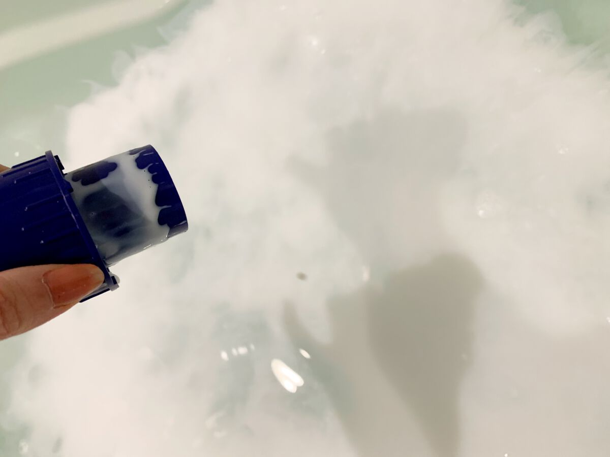 濃厚しっとり入浴液 ホワイトフローラルの香り/薬用ソフレ/保湿系入浴剤を使ったクチコミ（3枚目）