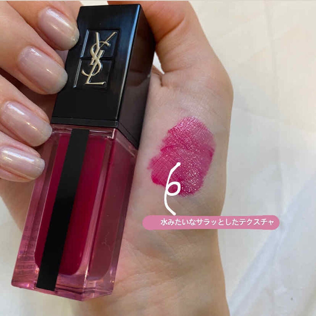 ルージュ ピュールクチュール ヴェルニ ウォーターステイン/YVES SAINT LAURENT BEAUTE/口紅を使ったクチコミ(2枚目)