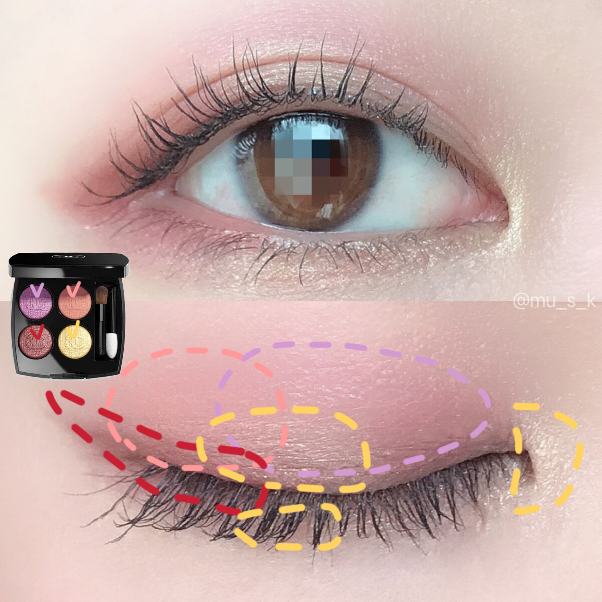 レ キャトル オンブル/CHANEL/アイシャドウパレットを使ったクチコミ（3枚目）