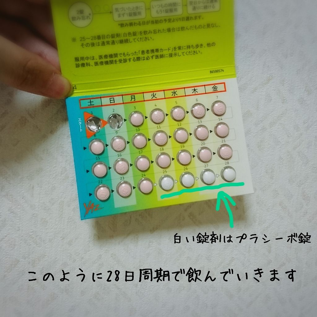 ヤーズ配合錠(医薬品)/バイエル薬品/その他を使ったクチコミ（3枚目）