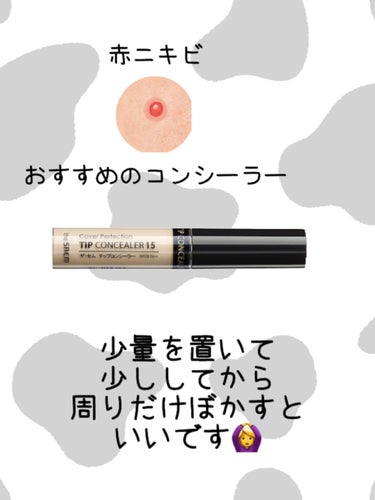 the SAEM カバーパーフェクション チップコンシーラーのクチコミ「ニキビ別コンシーラーでの隠し方😮


細かく書いたので是非参考にしてください！


#ニキビ跡.....」（3枚目）