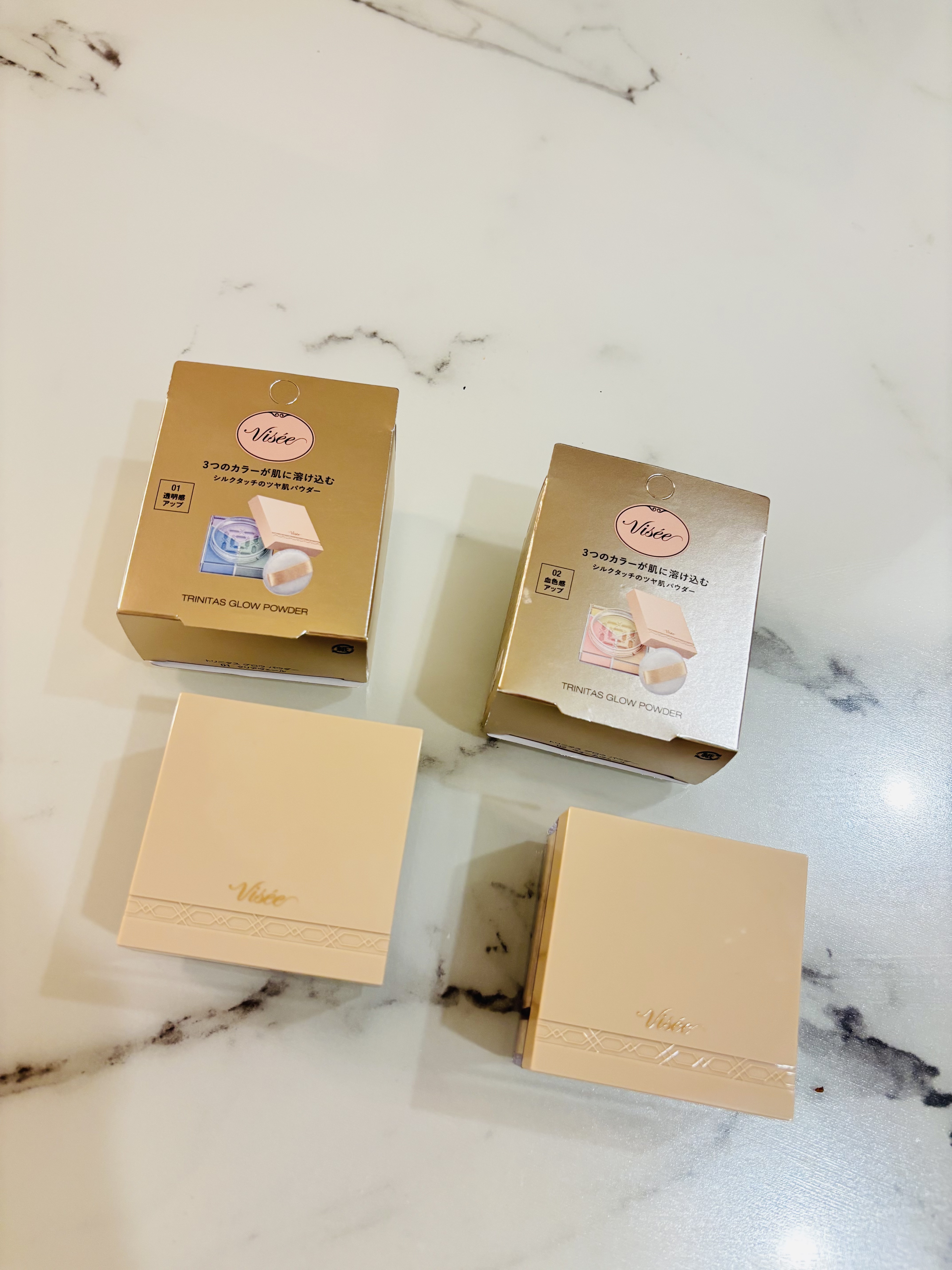 トリニタス グロウ パウダー/Visée/ルースパウダーを使ったクチコミ（1枚目）