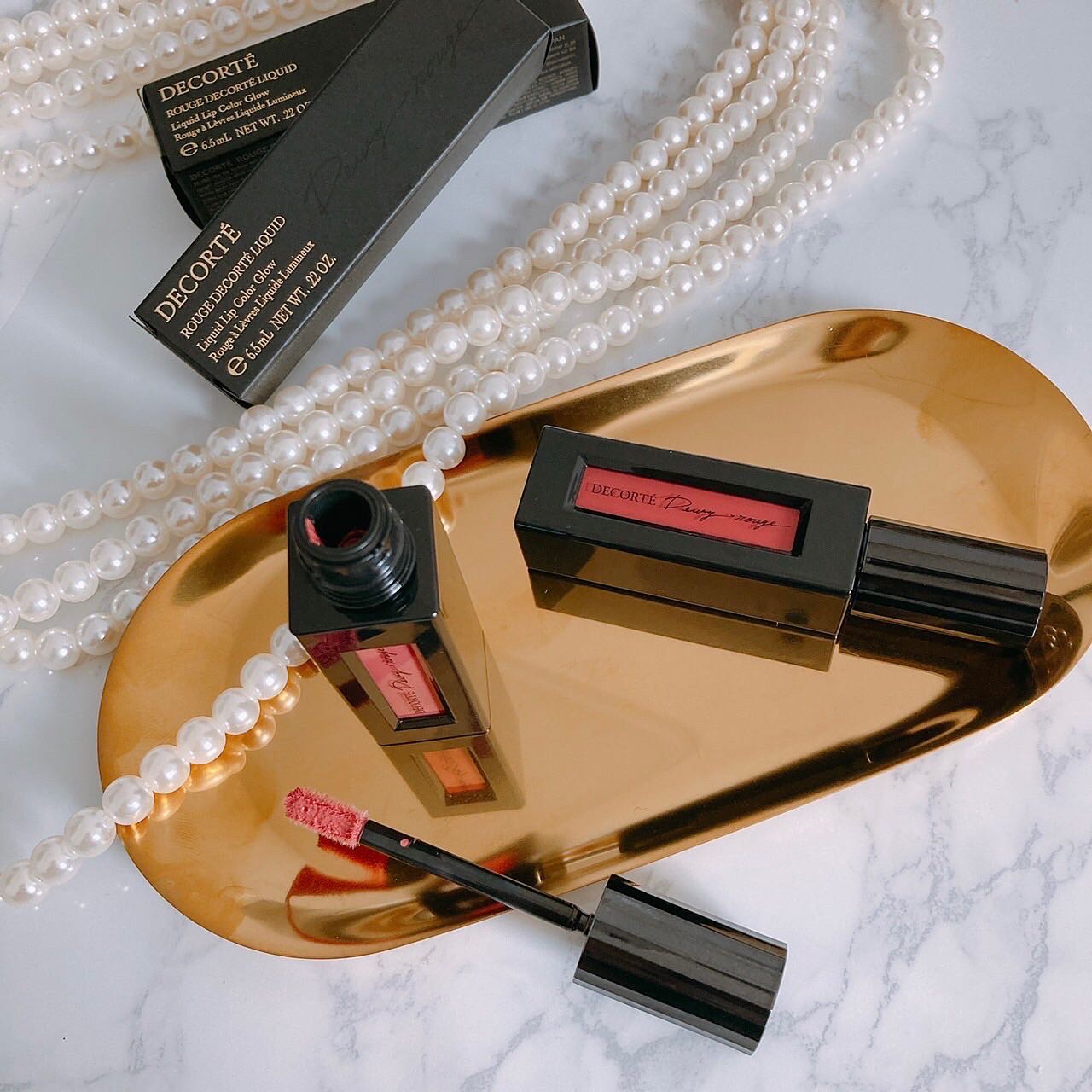 ルージュ デコルテ リキッド/DECORTÉ/口紅を使ったクチコミ（1枚目）