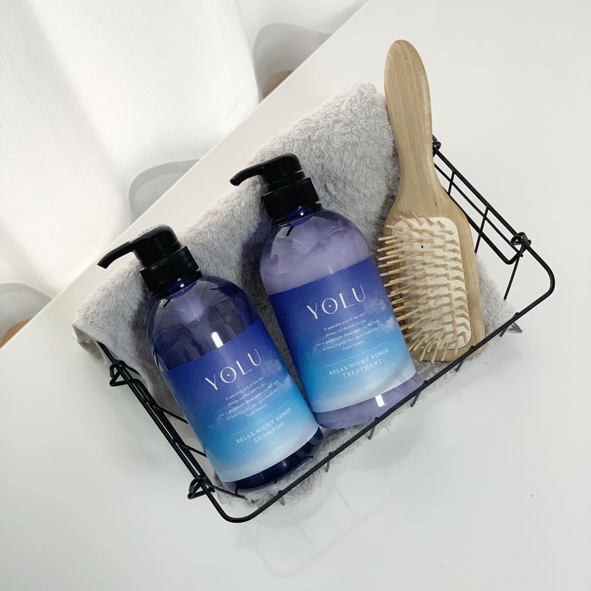 リラックスナイトリペア シャンプー/トリートメント/YOLU/市販シャンプーを使ったクチコミ(1枚目)