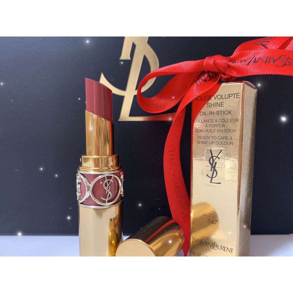 ルージュ ヴォリュプテ シャイン/YVES SAINT LAURENT BEAUTE/口紅を使ったクチコミ（1枚目）