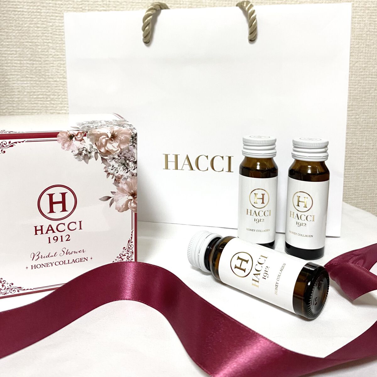 ハニーコラーゲン　9本セット（ブライダルパッケージ）/HACCI/美容ドリンクを使ったクチコミ（1枚目）