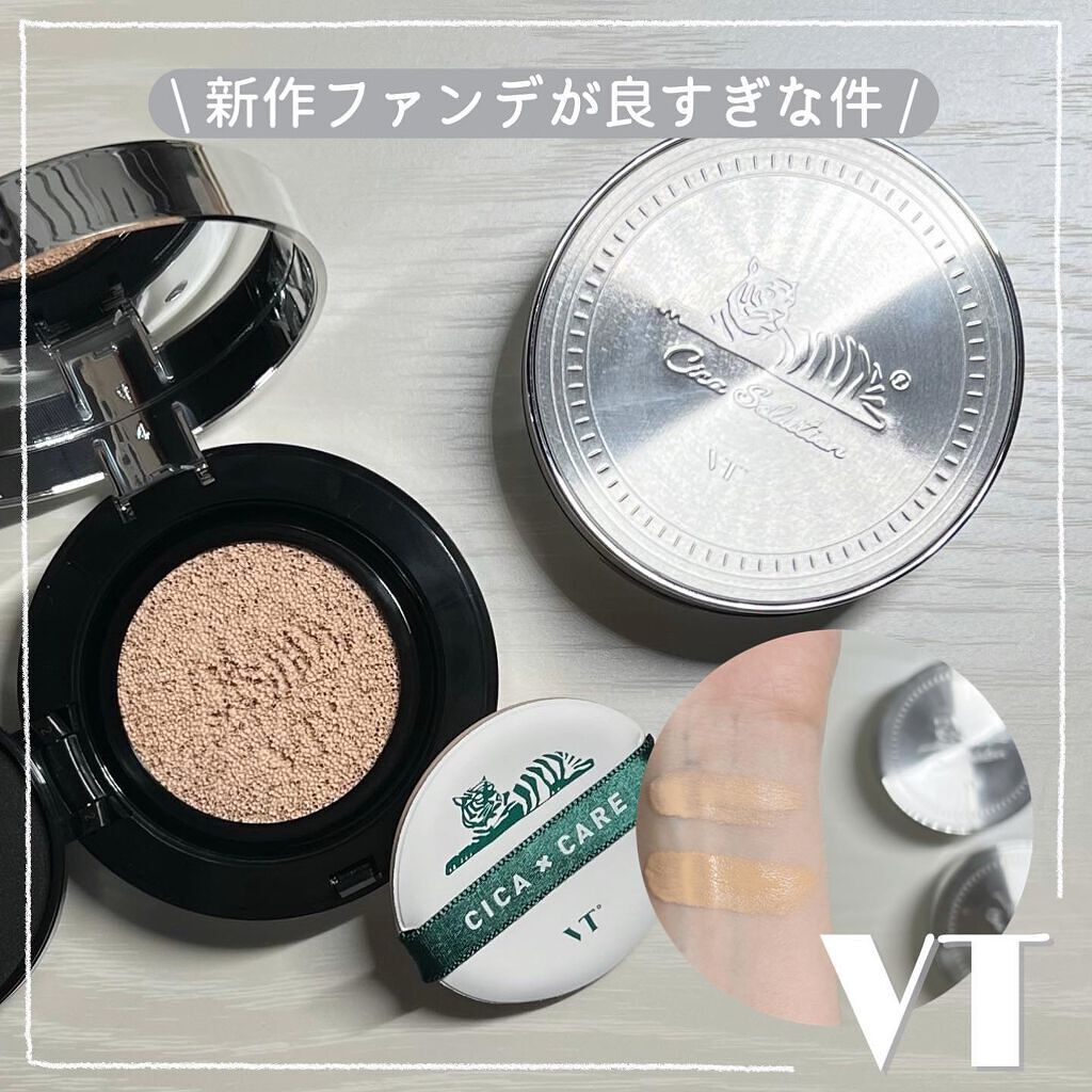 CICA エアリーフィットカバークッション/VT/クッションファンデーションを使ったクチコミ(1枚目)