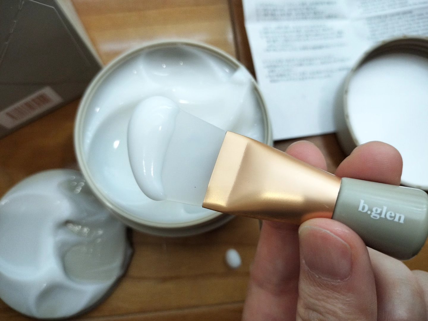 スリーピングマスク with CICA/b.glen/フェイスクリームを使ったクチコミ（2枚目）