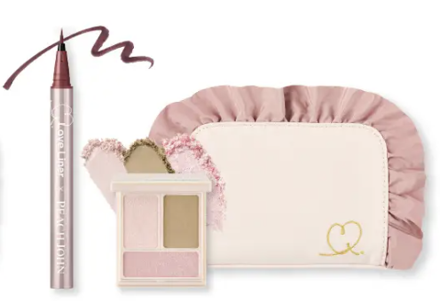 ＰＪデザイン ポーチ付きセット ロゼブラウン×グロウピンク